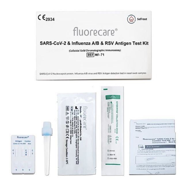 Test Antigenos RSV + Gripe A/B + Covid 19